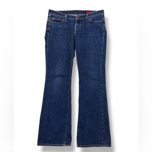 EXPRESS X2 Dark Wash Low Rise Flare Jeans Y2K